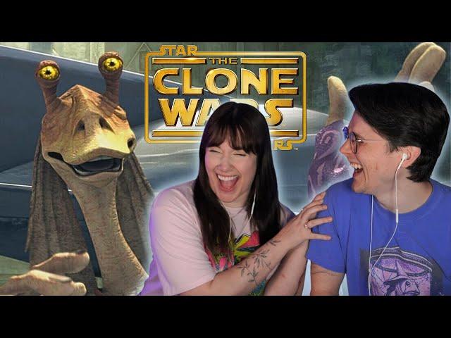 Jedi Jar Jar!! | CLONE WARS First Watch | "Bombad Jedi" 108