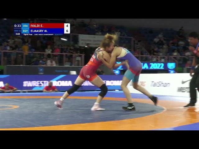 1/8 WW - 53 kg: E. IVALDI (USA) v. M. ELMASRY (EGY)