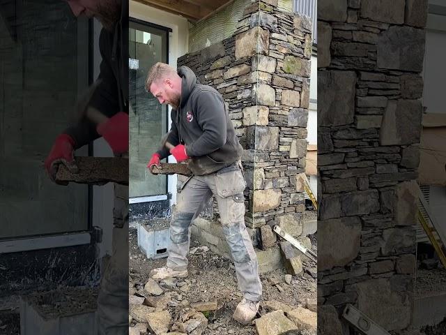 Building field stone #construction #stonemasonry