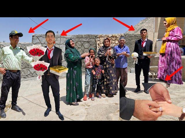 Hassan's Engagement Celebration in the Hossein Nomadic Family: A Joyful Family Gathering"