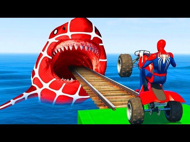 GTA 5 Epic Ragdolls | Spiderman and Super Heroes Jumps/fails (Euphoria Ragdolls Physics)