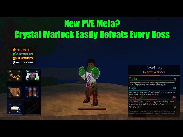 New PVE Meta? Crystal Warlock Defeats Every Boss Easily! [Arcane Odyssey]