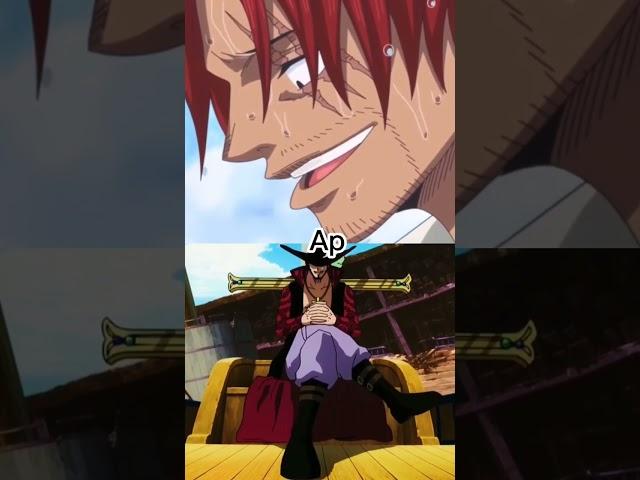 Shanks vs Mihawk #onepiece #shanks #mihawk