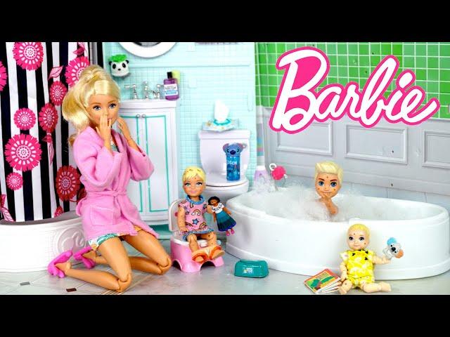 Barbie & Ken Doll Family Toddler Get Well Routine