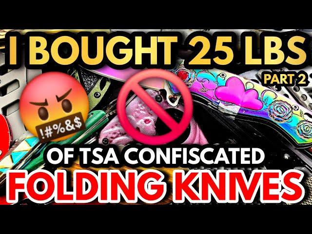 I Bought 25 POUNDS Of TSA Confiscated Knives - This ACTUALLY Made Me Angry - Part 2