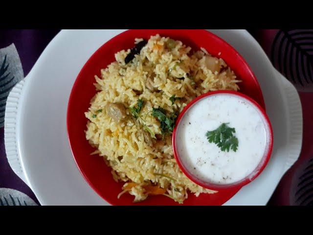 Veg biriyani in pressure cooker in just 10 minutes