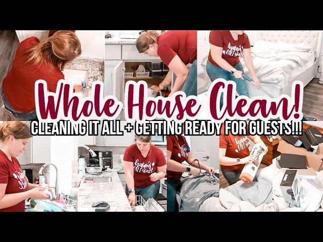 WHOLE HOUSE CLEAN WITH ME | CLEANING MOTIVATION 2022 | HAPPY HOMEMAKING CHRISTINAS HOME | MOM LIFE