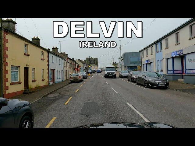 DRIVING through DELVIN VILLAGE in IRELAND  4K (60fps)