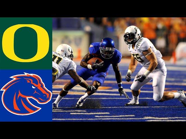 #14 Boise State vs #16 Oregon 2009 Highlights | "The Punch" |