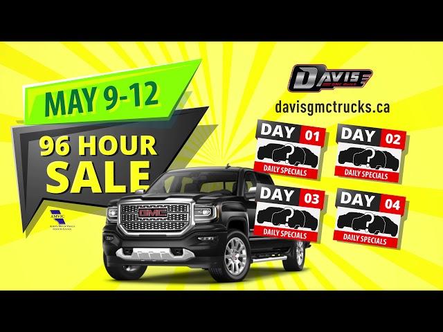 96 Hour Sale Coming to Davis GMC Buick