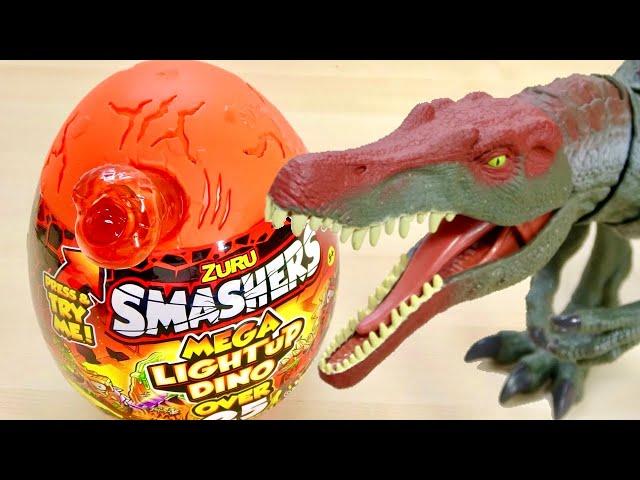 SHASHERS MEGA LIGHTUP DINO OVER25 SURPRISES! Assemble the Dinosaur Spinosaurus