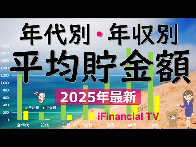 【最新版】年代別・年収別の貯金額－平均貯金額や中央値、貯蓄率など、貯蓄格差の現状を一挙解説！