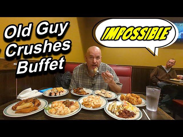 OLD GUY CRUSHES BUFFET - THEY RAISE THEIR PRICES AFTER HE LEAVES