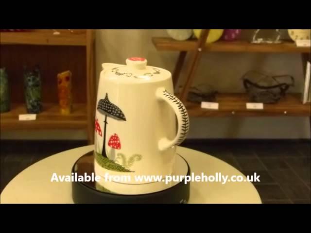 Hannah Turner Toadstool Teapot from Purple Holly