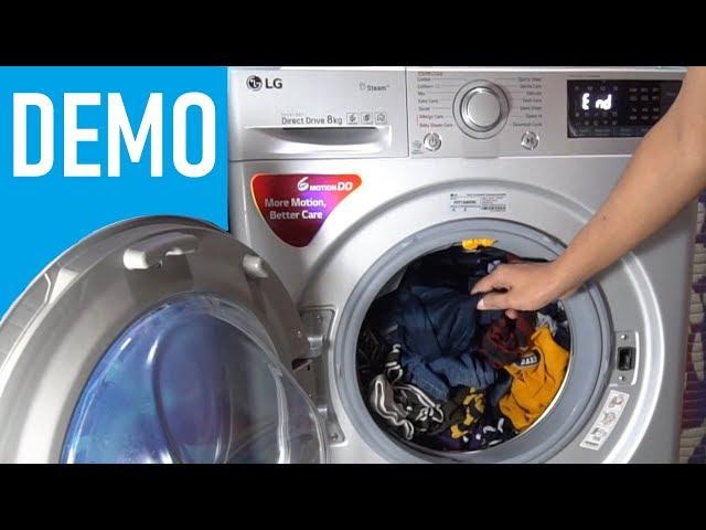 LG Front Load Washing Machine FHT1208SWL - Demo