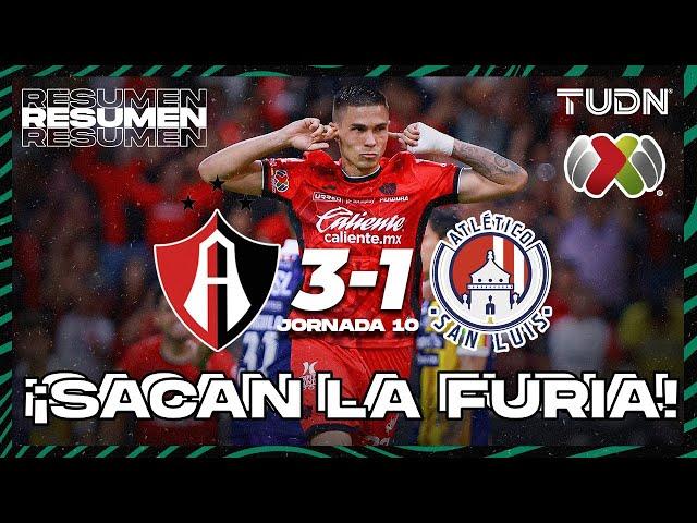 Resumen y goles | Atlas 3-1 Atl San Luis | Liga Mx - CL2025 J10 | TUDN