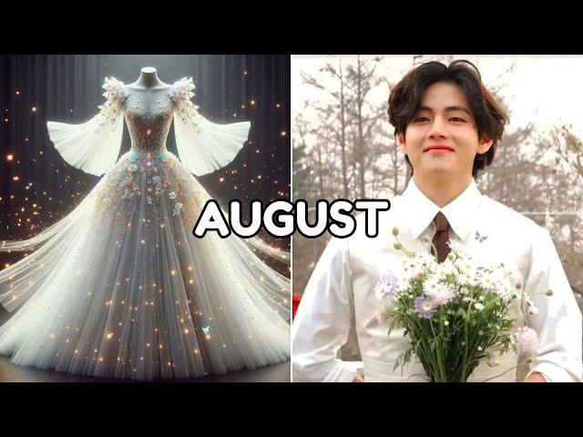 Choose your birthday month and see your prince and princess dress  