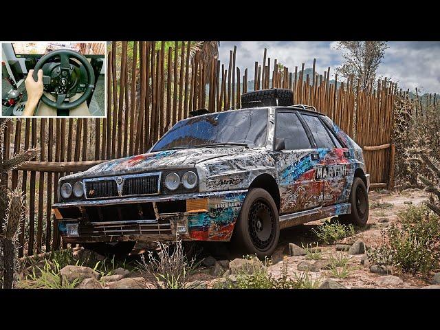 Rebuilding Lancia Delta Integrale Evo 540HP - Forza Horizon 5 | Thrustmaster T300RS gameplay