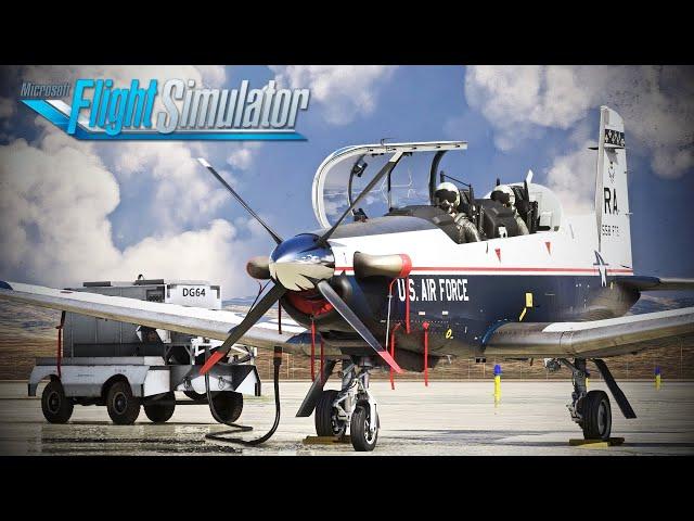 Train Like a Fighter Pilot! | Blackbird Simulations - T-6A ADV Texan II | Beale AFB | MSFS