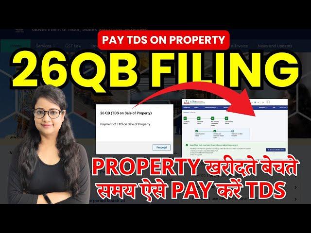 TDS on Property- 26QB filing,  How to pay TDS on Property, Pay TDS on property, 26QB challan, 16B