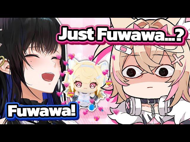 Mococo sounds so jealous when Nerissa only has Fuwawa plushie with her