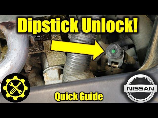 Nissan CVT Transmission - How to Remove the Dipstick & Check Fluid!