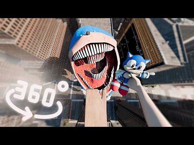 360° FEAR OF HEIGHTS! SHIN SONIC TAPES EATS YOU! | VR / 4K