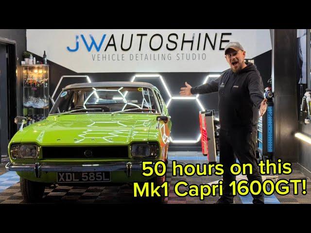 One of our best results in Detailing ever! 50 hours spent on the Ford mk1 Capri 1600GT