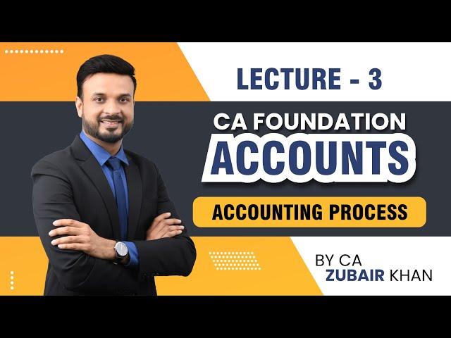 CA Foundation Principles and Practice of Accounting Classes | Lecture 3 | CA Zubair Khan