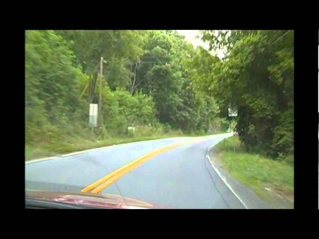 Driving from Bradley, West Virginia through Mount Hope to WOAY TV near Oak Hill