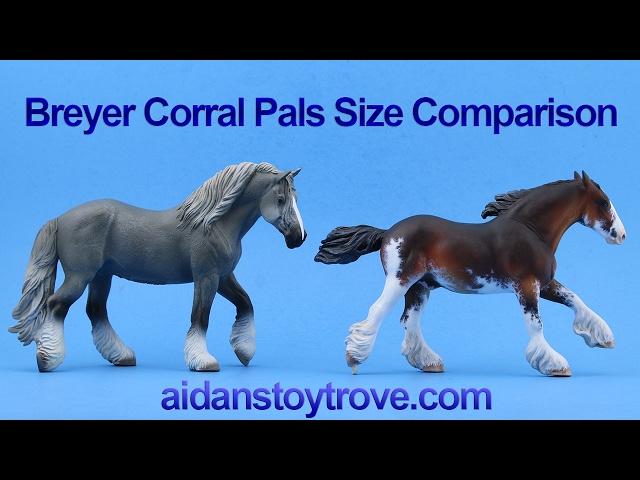 Breyer Corral Pals Collecta Horse Size vs Classic, Paddock Pal & Stablemate