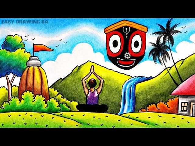 Ama loka kala ama parichaya drawing || Surabhi 2024 || ଆମ ଲୋକକଳା ଆମ ପରିଚୟ/Odisha Ra Lok kala digital