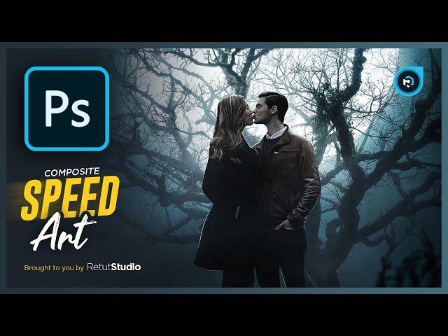 "A Kiss Under The Moonlight" - Speed Art (Photoshop Compositing)