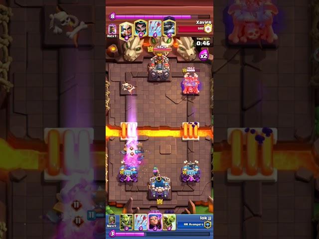 #lokjj Royal Recruits & Battle Ram vs Goblin Barrel & Knight in Evolutions Mayhem - Clash Royale
