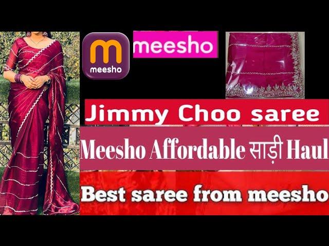 Jimmy Choo Saree In Meesho|| Meesho Affordable Saree Haul|| Trending Meesho Saree Haul||