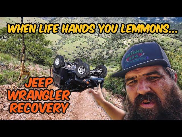 Flipped Jeep Recovery on Mount Lemmon