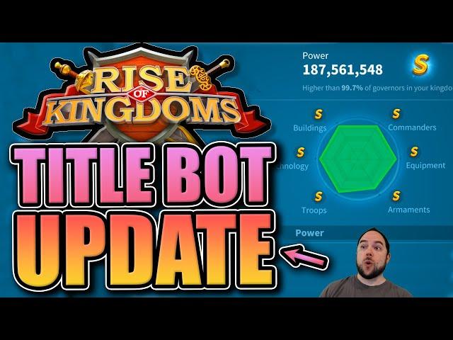 Automatic kingdom titles are here! [update review] Rise of Kingdoms
