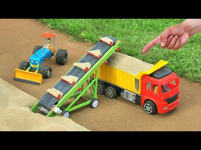 Diy tractor making road with fully loaded truck science project | @MiniCreative1 | @sanocreator