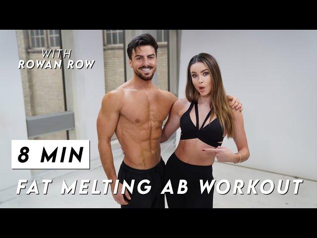 8 MINUTE FAT MELTING AB WORKOUT | ROWAN ROW | EMMA MILLER