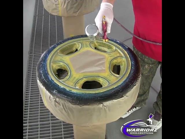The most glittering Benz wheel paint in the world. Custom Paint #Shorts