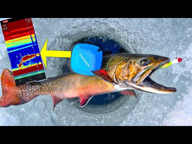 Ice Fishing Trout With the Garmin Striker Cast