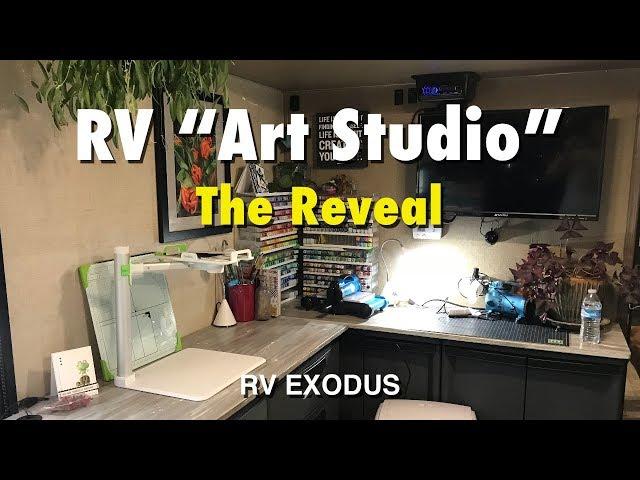 RV Fulltime Living | Art Studio Reveal