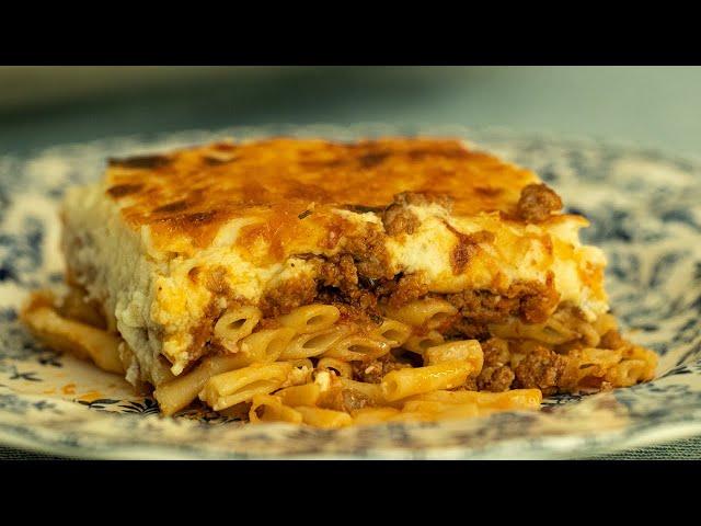 Classic Greek Pastitsio: Pasta Tray Bake Lasagna