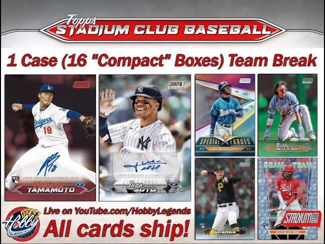 24 Topps Stadium Club COMPACT 1 Case (16 Box) TEAM break #8 eBay 11/21/24