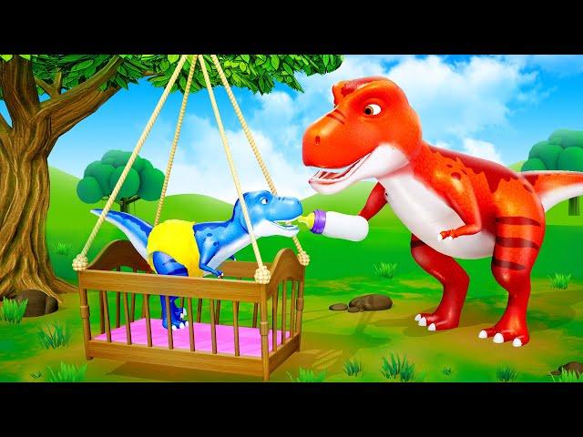 Baby Trex and Mother's Heartwarming Meet - Epic Trex Eggs Hatching Adventure | Funny Dinosaurs