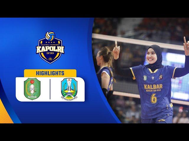 Highlight Kapolri Cup 2024 Putri - Kalimantan Barat vs Jawa Timur 3-0 | Moji