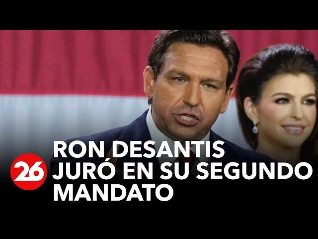 Estados Unidos: Ron DeSantis juró en su segundo mandato