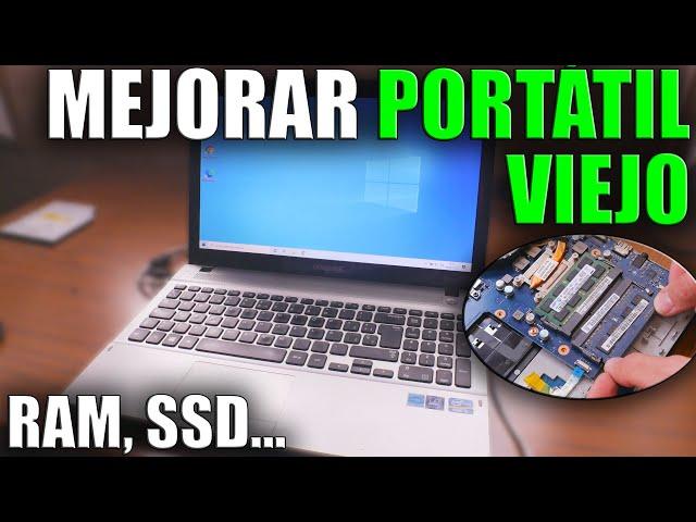 CÓMO POTENCIAR un ORDENADOR PORTÁTIL ANTIGUO  REVIVIR LAPTOP VIEJA | RAM, Caddy SSD, Pasta Térmica