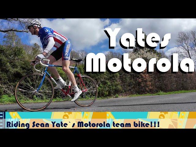 Riding Sean Yates`s Motorola team bike!!!