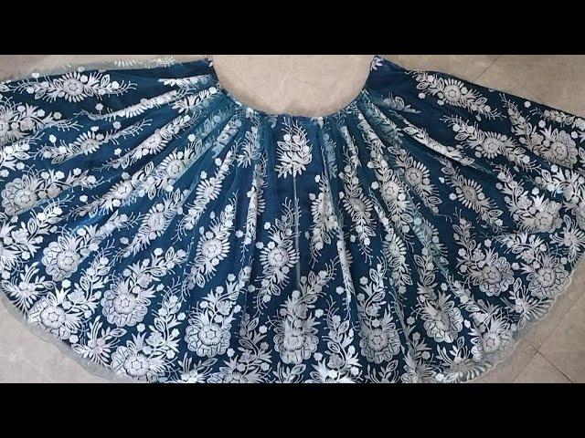 Easy lehenga making idea | cutting and stitching full tutorial #lehenga #sewing #fashion #stitching